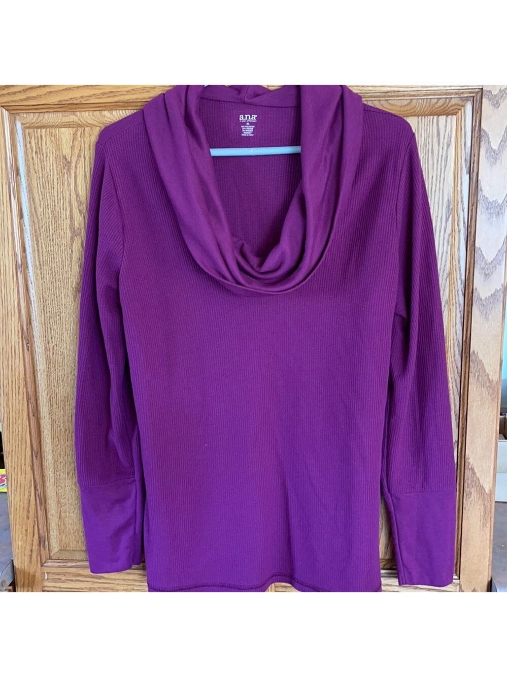 a.n.a plum coloured sweater size XL.